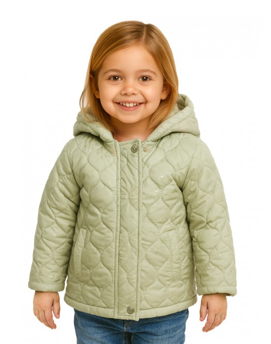 Girls Jacket Quilted Peppermint